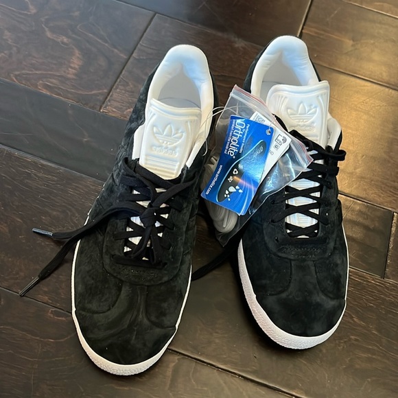 Adidas gazelle stitch and Turn black suede men’s 8 NWT - Picture 2 of 11